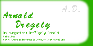 arnold dregely business card